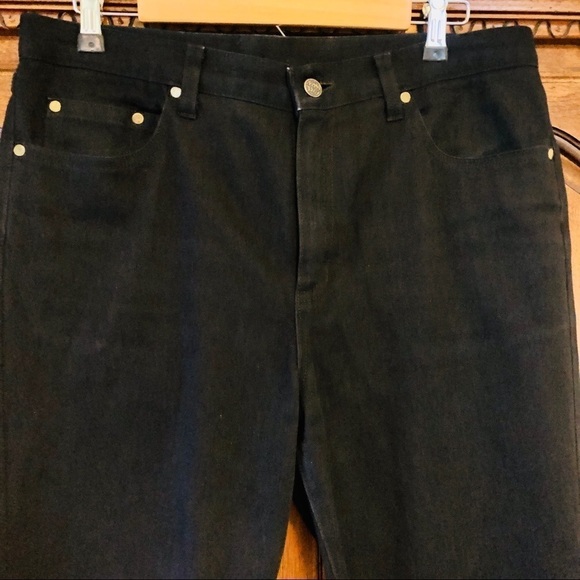 Custom Tailor-Made Black Denim Jeans Slim Fit Waist size 36 Inseam 33 - Picture 7 of 16